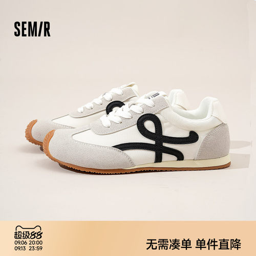Semir女鞋小歪头复古德训阿甘鞋