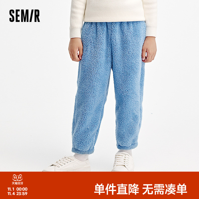 森马儿童长裤2024年新款保暖