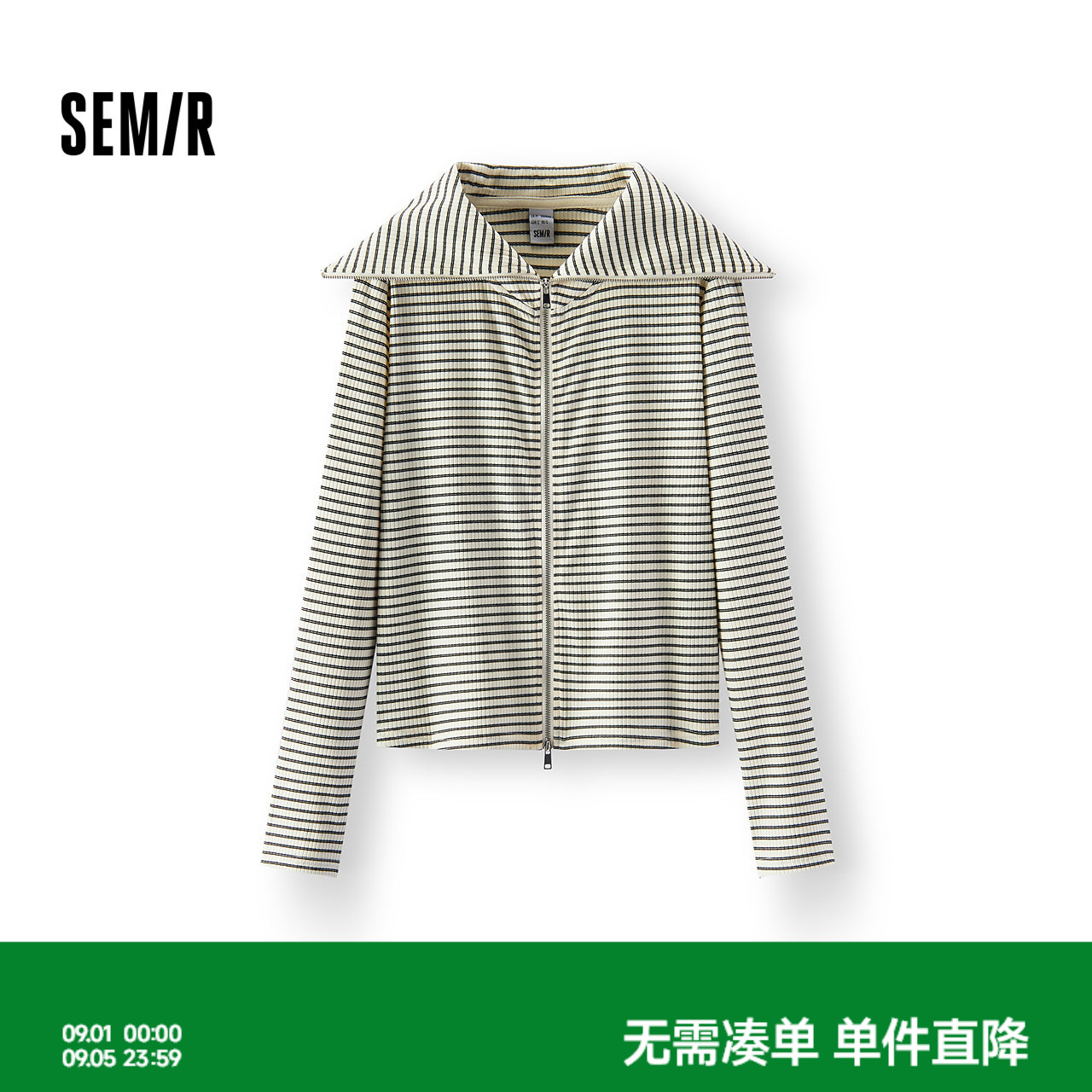 森马小心机修身显瘦大翻领外套女图片