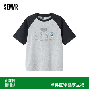 森马儿童25秋男中童T恤迪士尼联名印花上衣吸湿速干凉感AAA级抑菌