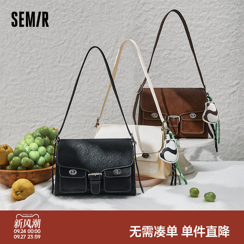 森马包包女剑桥包复古工装