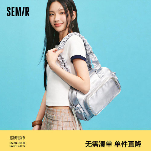 森马时尚精致手提单肩通勤痛包女