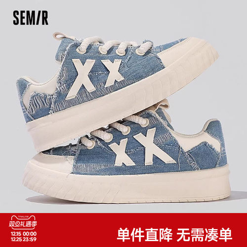 Semir帆布鞋女2025春秋季新款