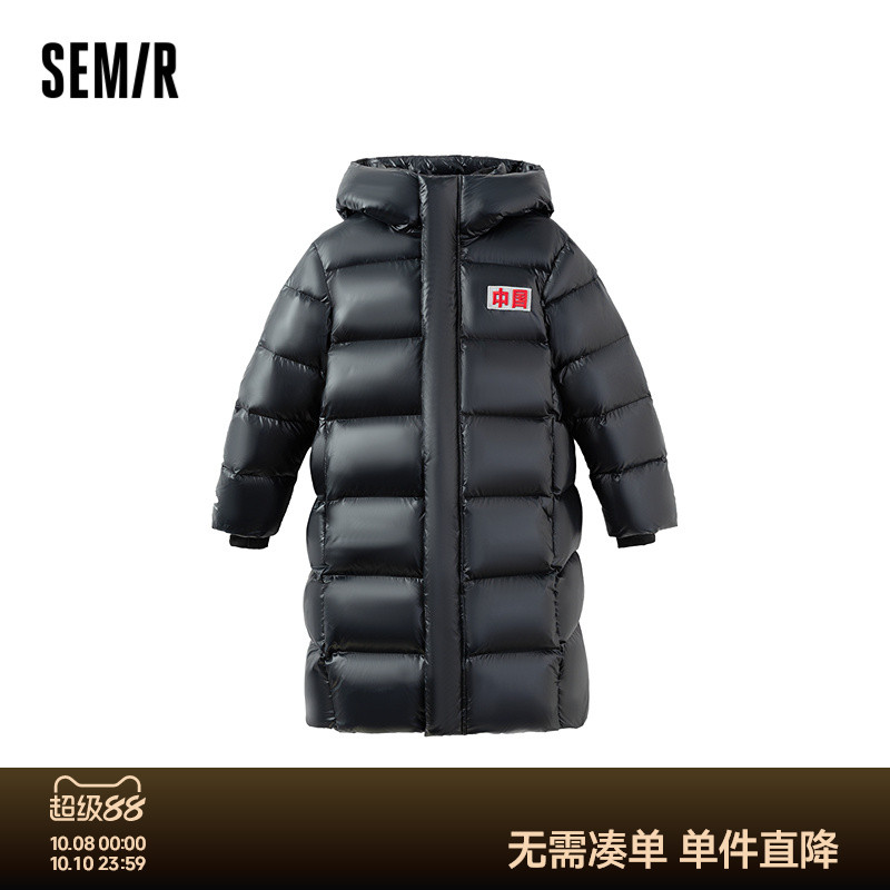 长款连帽鹅绒服，防水防油防污
