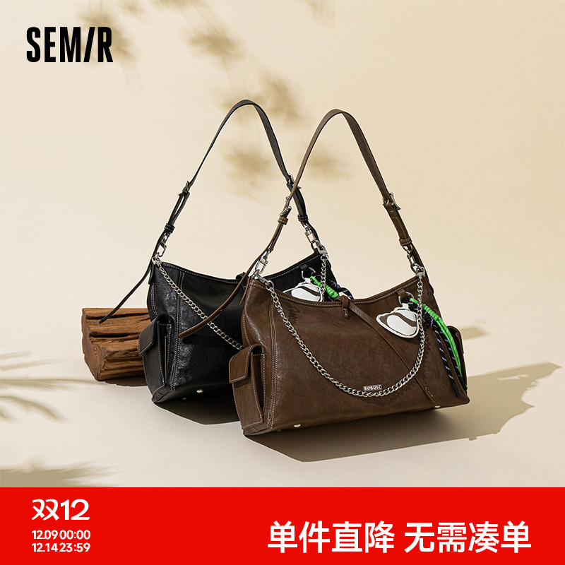 森马包包女托特包多口袋工装