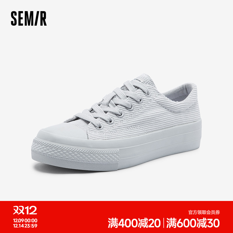 Semir女鞋帆布鞋小众设计布鞋