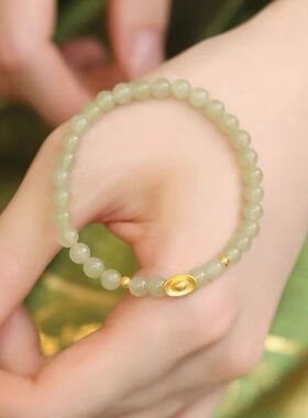 金元宝轻奢国潮金元宝串珠手链女新中式宫廷风手串清新百搭手饰