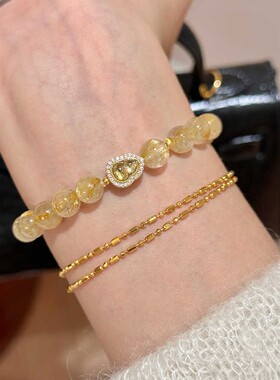 新款葫芦手串女高级感镶砖葫芦人造水晶手链女清新甜美饰品批发女