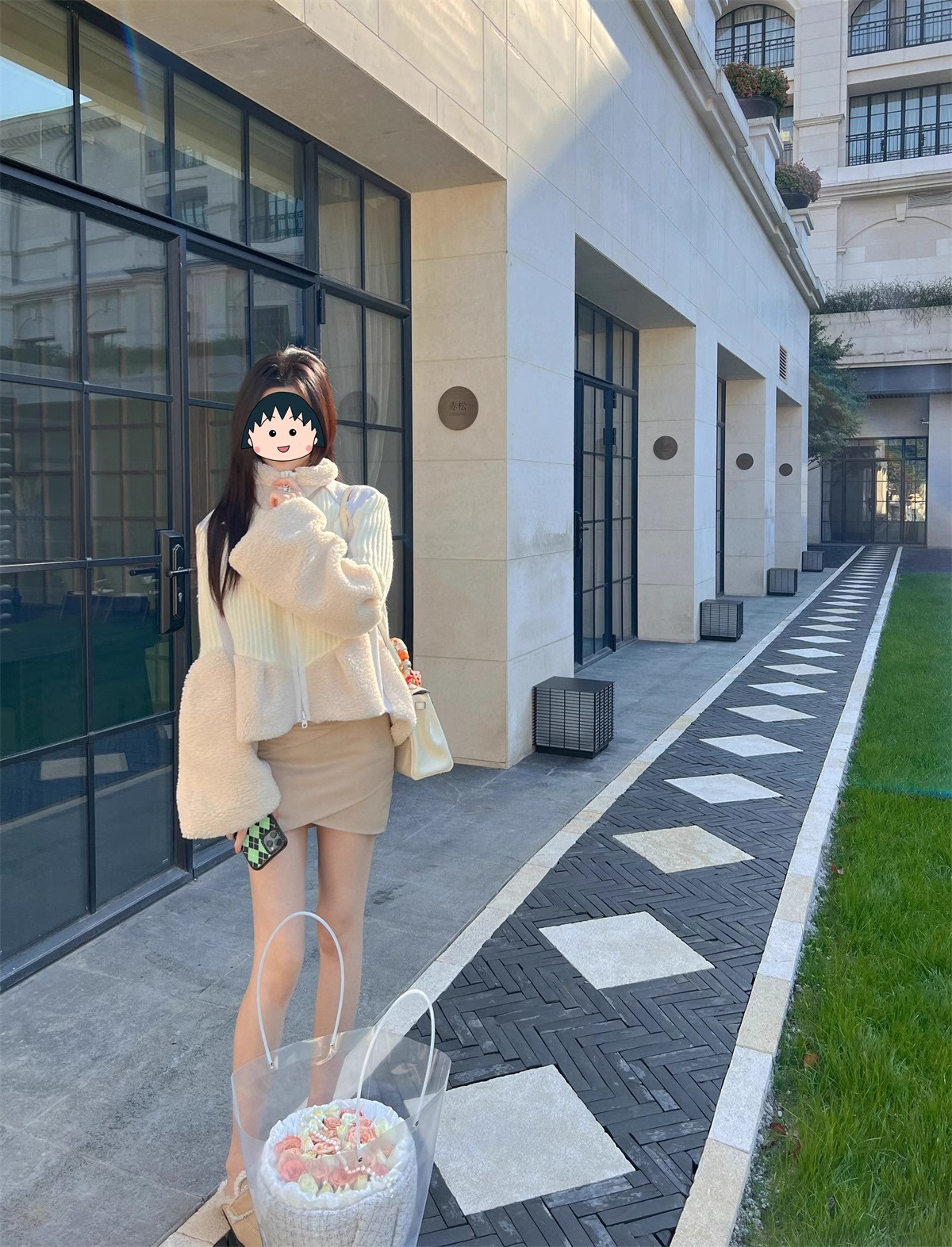 WINEMASNOW白色双拼外套
