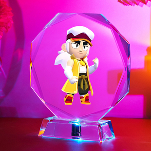 荒野乱斗游戏周边小夜灯摆件瑟奇黑鸦艾德加里昂摆件模型立牌手办