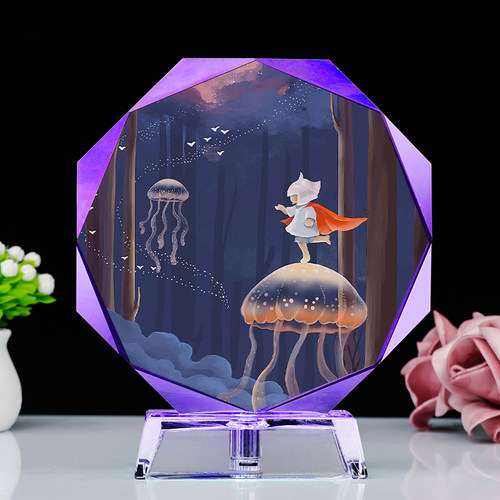 光遇立牌水晶发光摆件