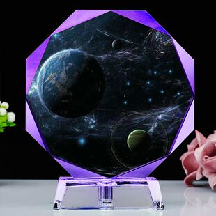 三体周边手办水晶摆件好友文创水滴宇宙可以定制照片的礼物男孩