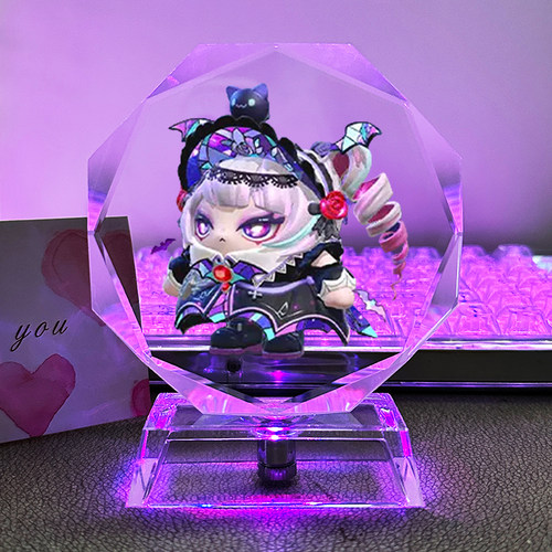 蛋仔派对周边水晶摆件龙魂战神小夜灯送生日礼物桌面摆台断罪梧桐