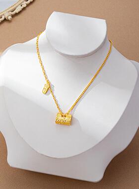 新中式上上签锁骨链女国潮项链