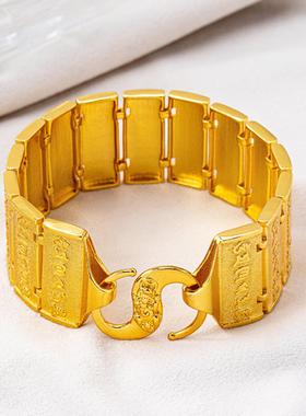 越南沙金坦克链男士手链