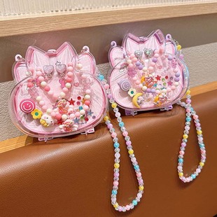 新创意照相机背包儿童首饰套装公主项链发夹耳环组合配饰幼儿园女