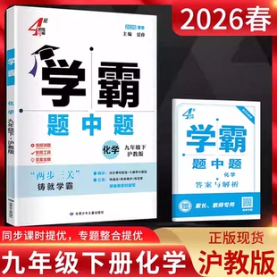 2026春季4星学霸题中题化学九年级下册沪教版初三9年级下化学同步课时提优专题整合提优根据新教材编写