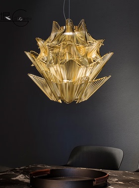 意大利进口Terzani 餐厅吊灯客厅镀镍轻奢法式简约笼子灯Moiré