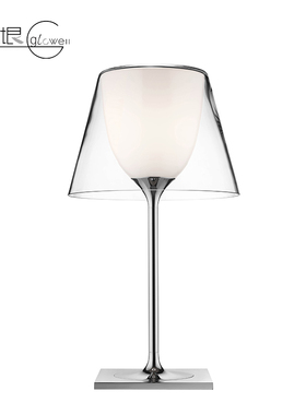 意大利原装进口Flos Ktribe T1 护眼简约手工吹制透明玻璃 台灯