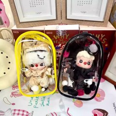 WHYSOSERIOUS系列炽焰小丑盲盒手办透明18cm娃包痛包保护套防尘罩