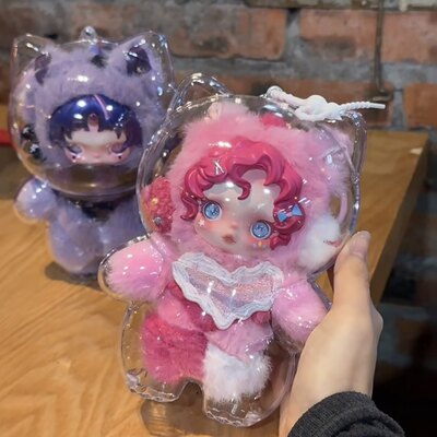 泡泡玛特sp小马宝莉保护壳亚克力保护套防尘收纳展示遛娃包硬壳