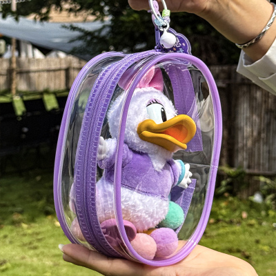 dimoo迪士尼娃包黛西搪胶公仔挂件袋透明泡泡玛特米奇家族保护壳