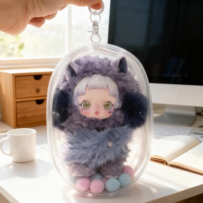 适用于泡泡玛特skullpanda不眠剧场叨叨恶犬Cerberus保护套防尘罩