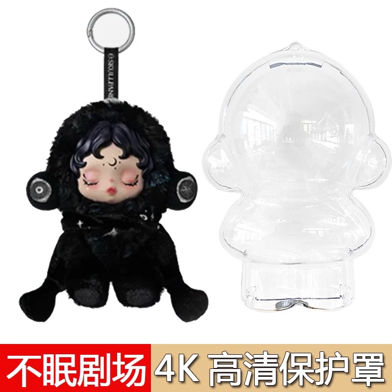 适用于泡泡玛特SKULLPANDA不眠剧场系列星夜之眸Darkness保护套壳