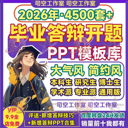 PPT模板毕业答辩PPT高级大学生本科研究生动态简约开题报告PPT