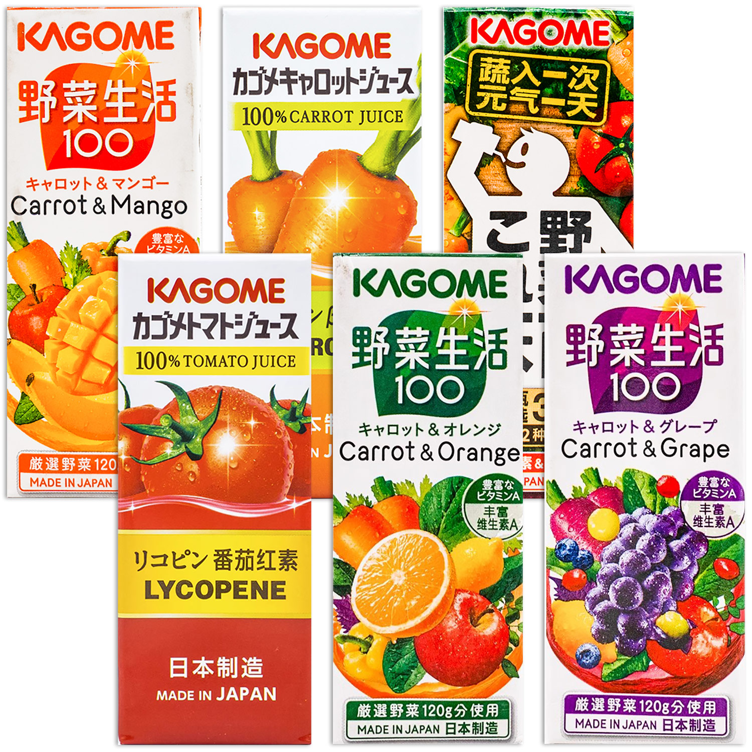 日本kagome可果美混合果蔬汁