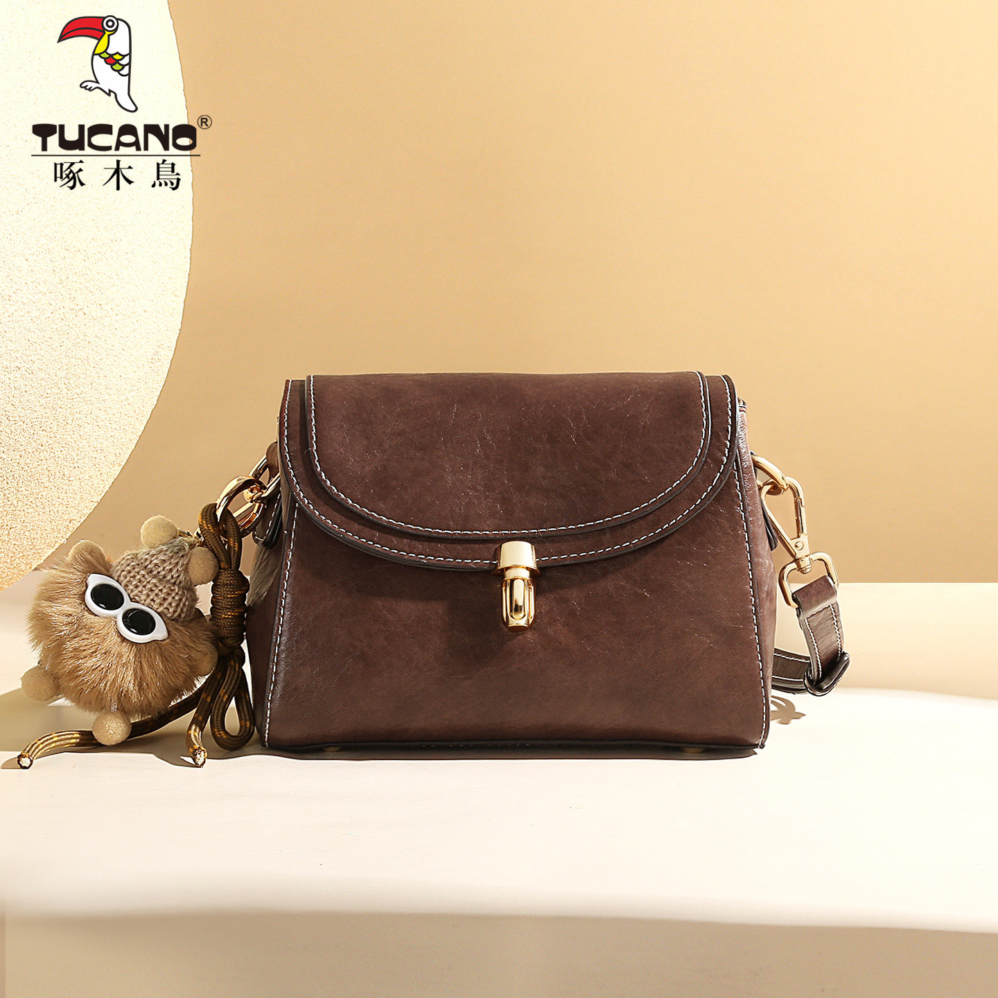 啄木鸟女士包包2025新款高级感休闲百搭小方包复古时尚单肩斜挎包