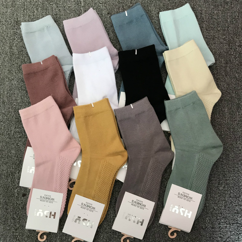 白色薄款防臭吸汗中筒袜