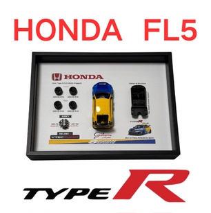 HONDA红标本田 Civic Type R FL5 spoon纪念3D相框车迷礼物周边