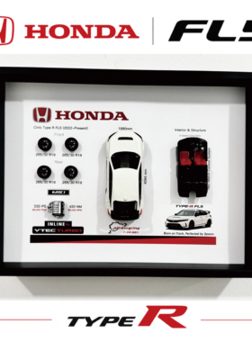 HONDA红标本田 Civic Type R FL5 spoon纪念3D相框车迷礼物周边