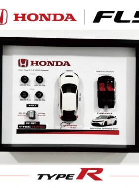 HONDA红标本田 Civic Type R FL5 spoon纪念3D相框车迷礼物周边