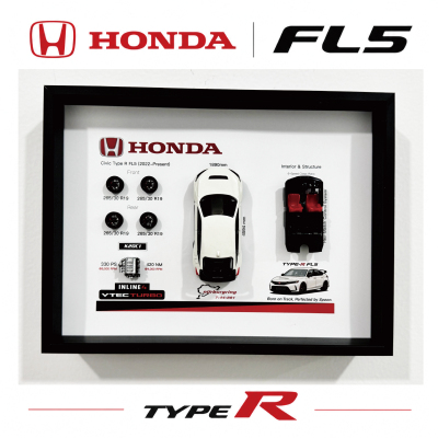 HONDA红标本田 Civic Type R FL5 spoon纪念3D相框车迷礼物周边