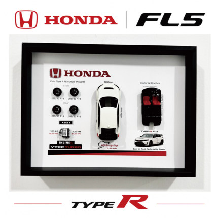 HONDA红标本田 Civic Type R FL5 spoon纪念3D相框车迷礼物周边