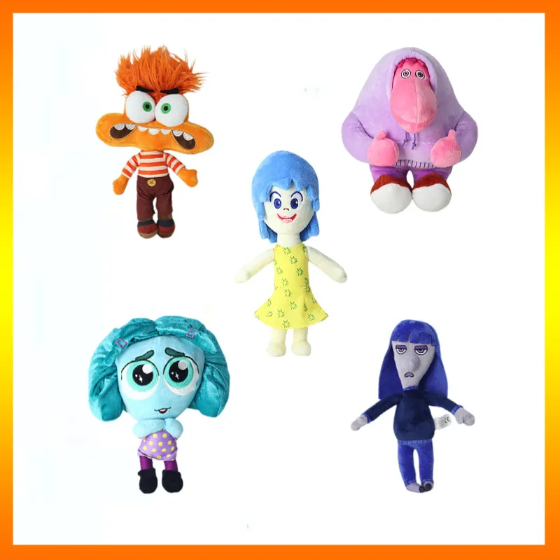 跨境新款 inside out 2 plush 头脑特工队毛绒玩具公仔 动画周边