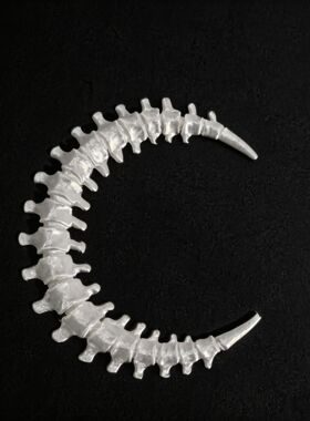 3D打印脊柱月亮复古怀旧装饰品庭院家居挂件桌面室内摆件潮玩礼物