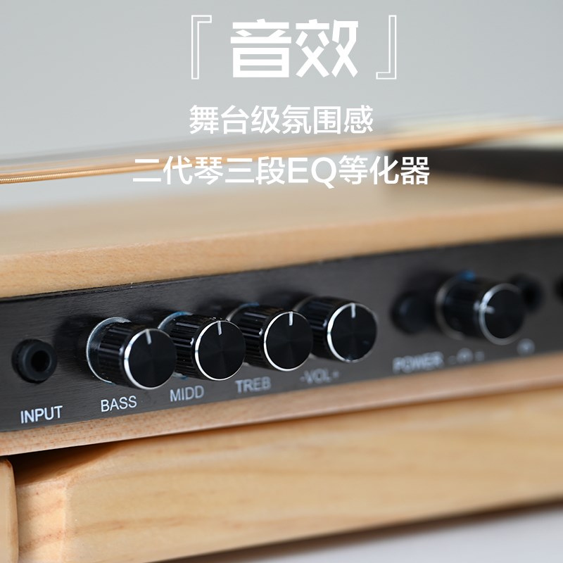 单板41英寸专业古典吉他实木带包折叠静音便携旅行吉他二代