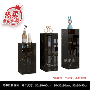 客厅落地花架摆件饰品石头底座大气上档次沙发电视柜旁边大型大件