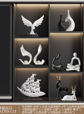 一帆风顺帆船摆件家居装饰品酒柜电视柜轻奢高档玄关客厅高端大气