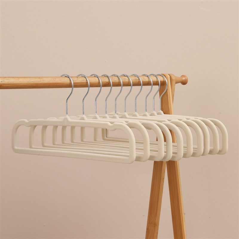 家用植绒裤架子多功能无痕衣橱收纳防滑无痕衣架裤挂挂裤子省空间