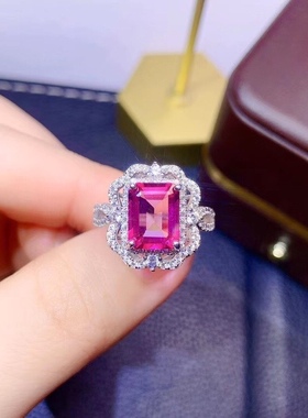 925银精工豪华风宝石戒指