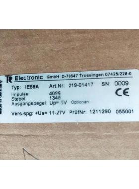 现货 TR编码器IE58A 219-01417 D-78647 全新原装 德国进口议价