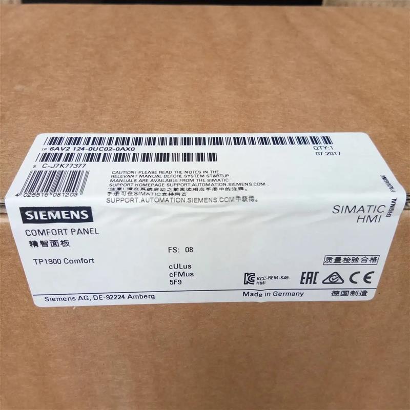 SIMATIC HMI TP1900 19寸宽屏6AV2124-0UC02-0AX0/OAXO