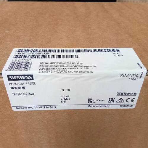 SIMATIC HMI TP1900 19寸宽屏6AV2124-0UC02-0AX0/OAXO
