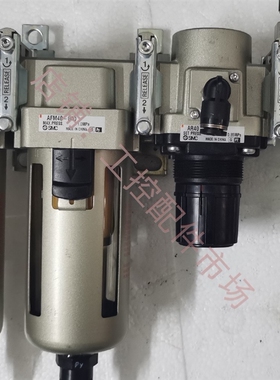 SMC四联分离器AF40-04D+AFM40-04D+AR40-04+AFD40-04D拆机件