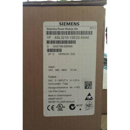 S120变频器功率模块PM340 11kW6SL3210-1SE22-5AA0