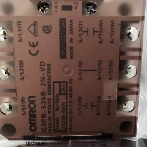 日本原装进口 G3PB-535B-2N-VD DC12-24V 35A 固态继电器